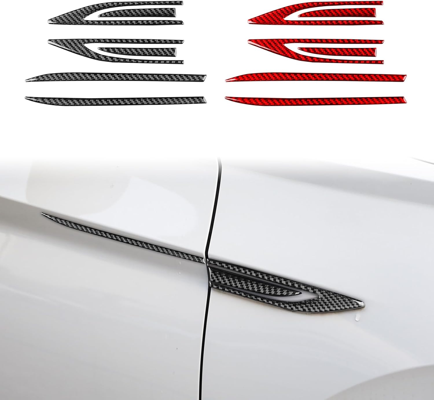Carbon Fibel Sticker Interior Accessories for VW Sagitar 19-23 Car Interior wrap Stickers Auto Accessories ，Left-Hand Drive (1 Piece of Rear Drain Cup Panel red)