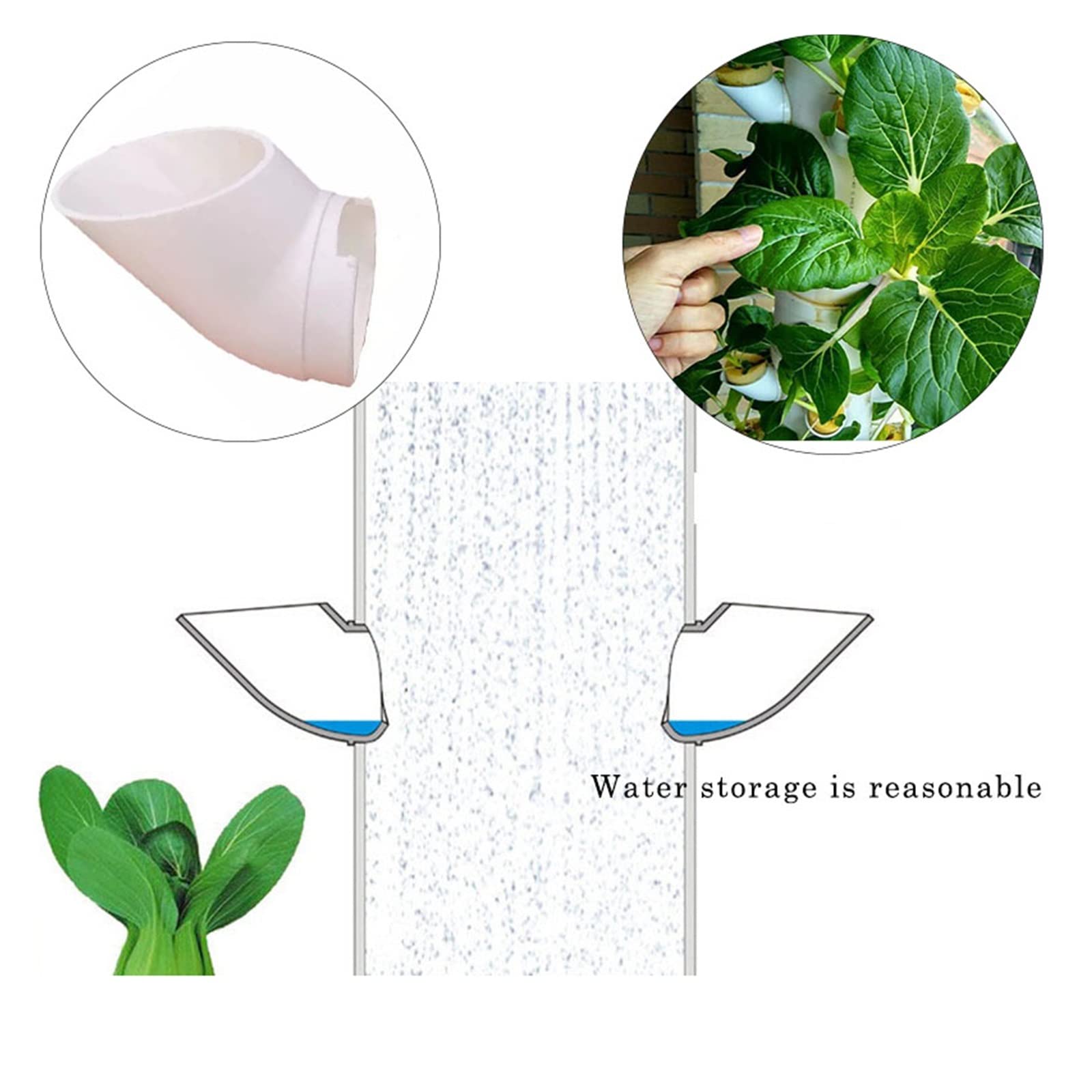 Mini giardino intelligente, Vaso da coltivazione for piante Tazza for colonizzazione idroponica fai da te Contenitore for fiori Idroponica Torre verticale Vasi for piante Accessori 100 pezzi facile da