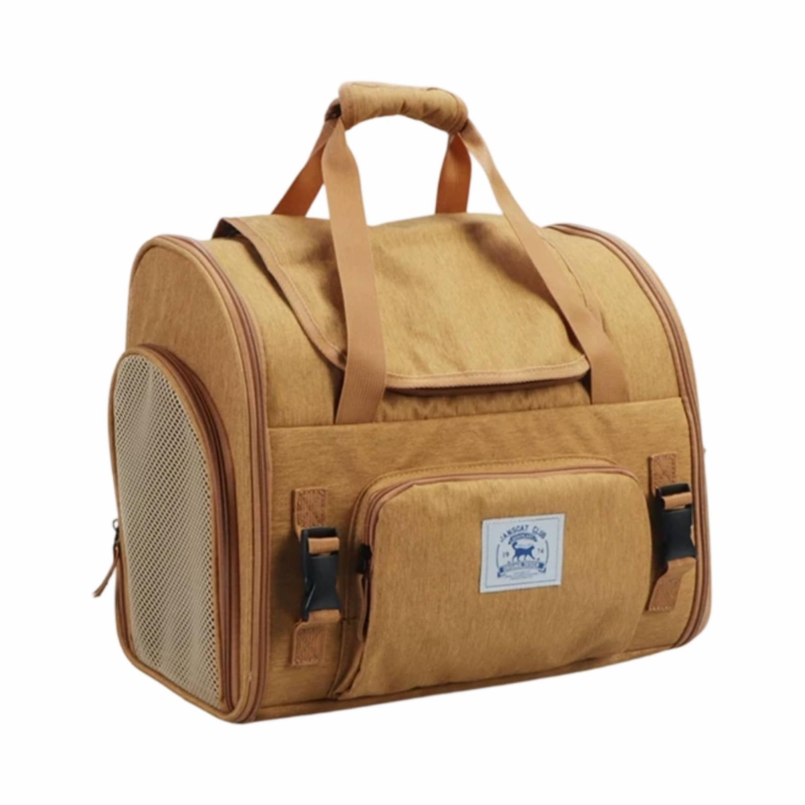 Zaino Trasportino per Animali Domestici Zaino Borsa Pet Carrier Espandibile con Comodo Spazio Tridimensionale E, 棕色双肩款, Zaino Per Animali Domestici Con Spallacci, Modello Medio