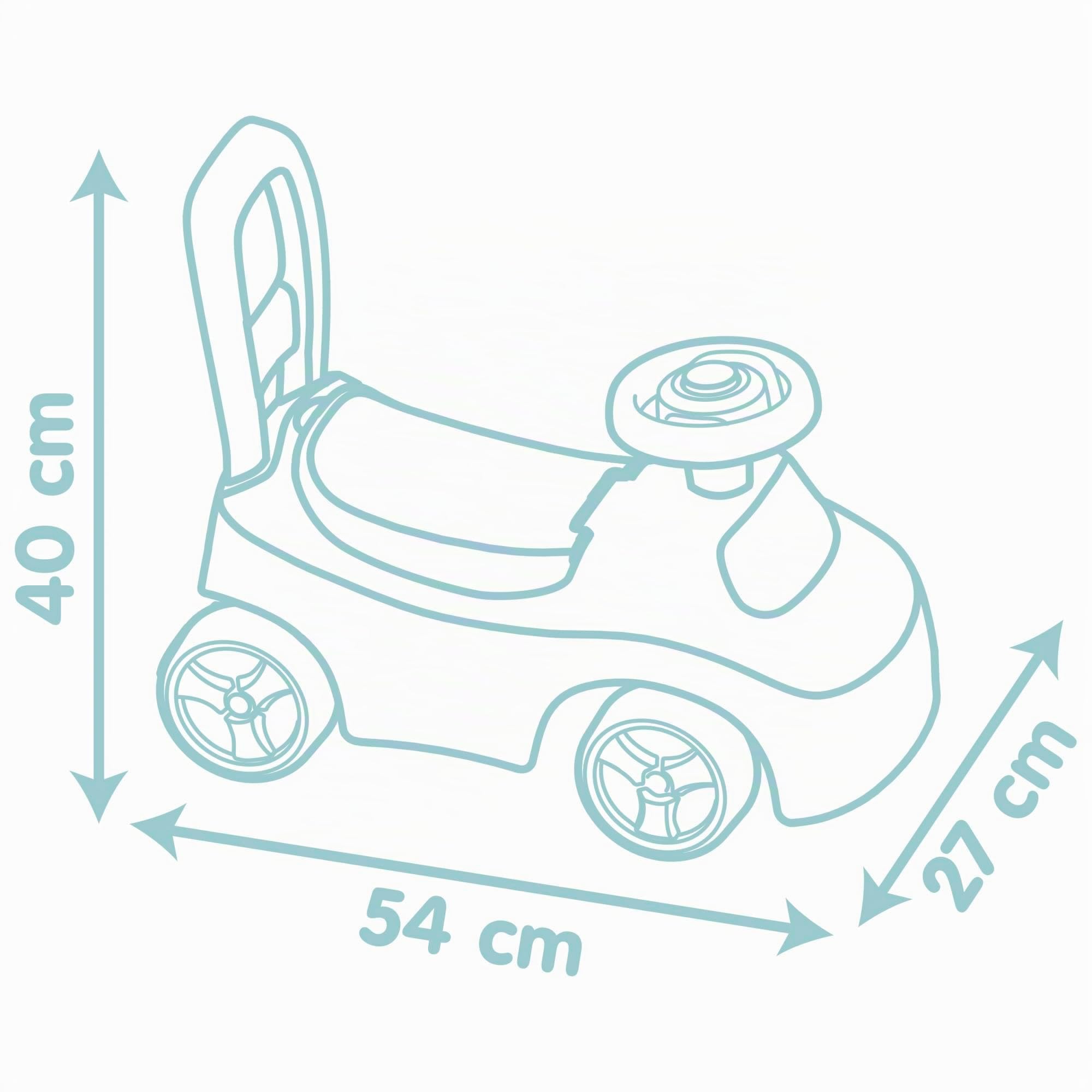 Smoby Little Coche correpasillos - Función Andador - Volante - Caja de Juguetes - A Partir de 10 Meses - Fabricado en Francia