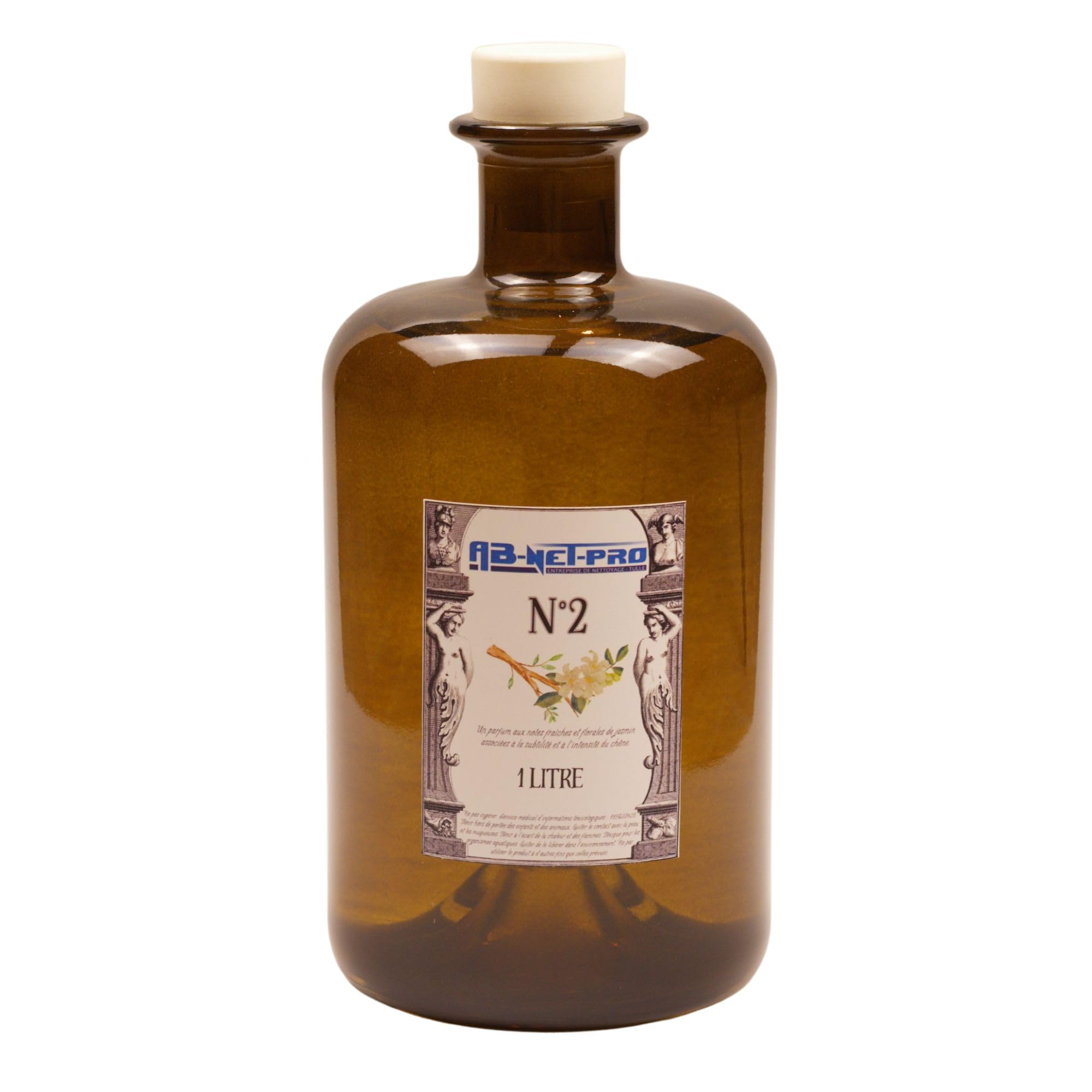 Diffuseur de Parfum d'Ambiance AB-Net-Pro N°2 Jasmin & Chêne 1 L avec Bâtonnets