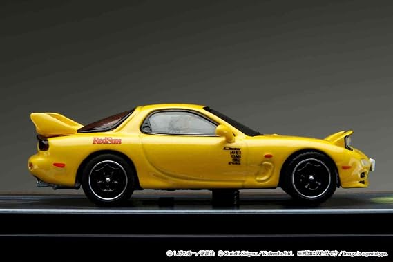 1/64 MAZDA RX-7 (FD3S) RED SUNS/Initial D VS Nakazato Keisuke Takahashi Driver Figure Included, HJ645007DB
