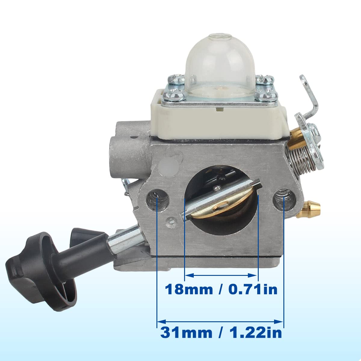 ZAMDOE BG56 Vergaser luftfilter für Stihl BG56 BG56C Laubbläser ersetzt C1M-S260B 4241-120-0632 4241-120-0622 4241-120-0615 4214-120-1800 Teile mit Zündkerzen-Kraftstoffschlauchfilter