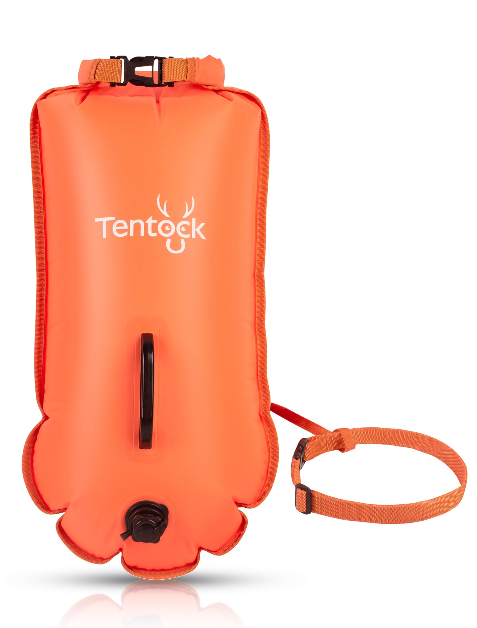 Tentock Bouée de natation pour adultes, sports nautiques en plein air, nouvelle mise à niveau pour la natation 2026, bouée de plongée, coussin de natation, sac étanche, sac humide, 28 l (orange)