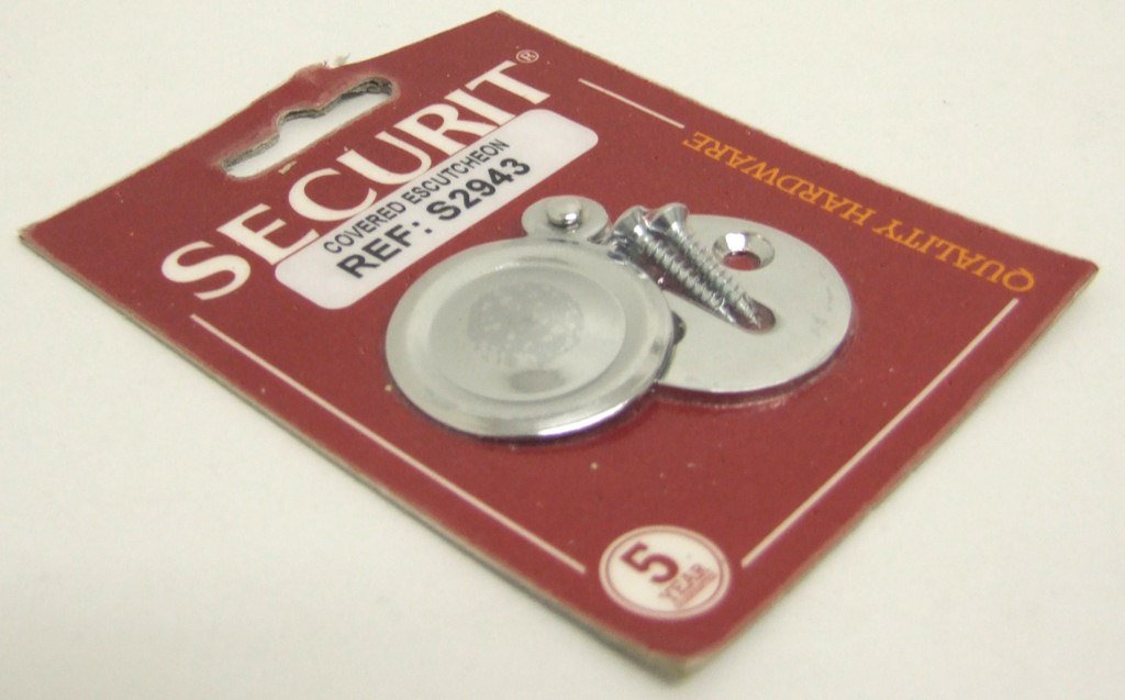 Securit Silver Sec Covrd Escutcheon Chrm S2943*
