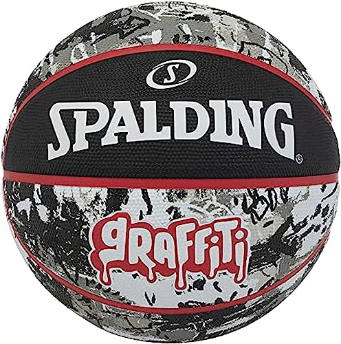 Ballon de basket Spalding Graffiti 84378Z noir taille 7 pour entraînement et match