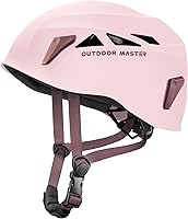 OutdoorMaster Climbing Helmet - Lightweight Adjustable Mountaineering & Rescue Helmet for Rock Climbing, Hiking, Caving & Work Safety