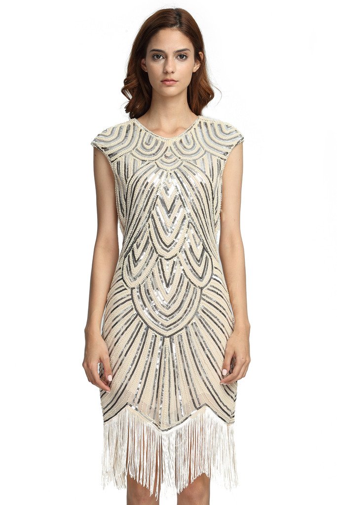 Deargles Womens Flapper Dresses 1920s Beaded Fringed Classic Gatsby  Embellished | Desertcart Aruba