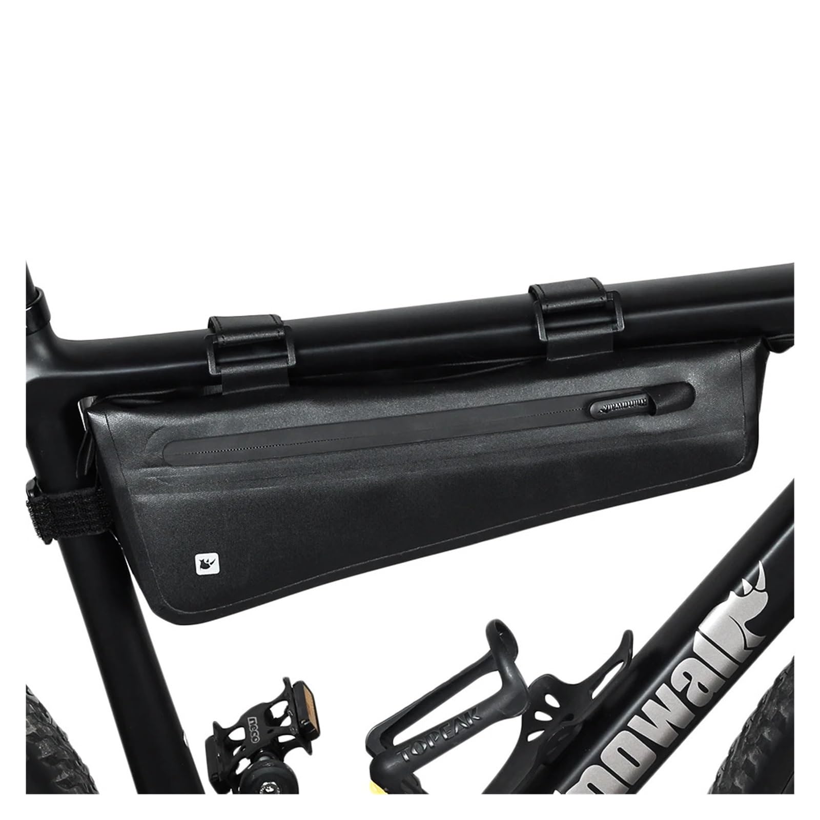 1 bolsa impermeable for tubo de marco frontal triangular de bicicleta.
