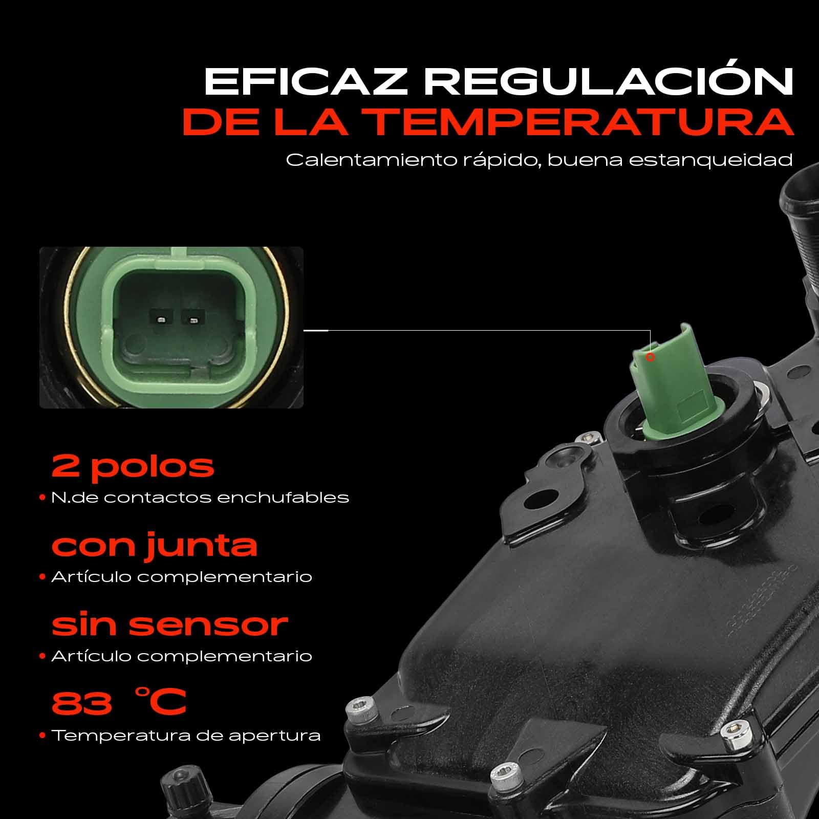 Frankberg Termostato de refrigerante regulador de refrigerante termostato