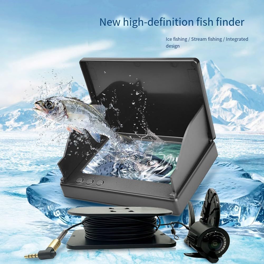 Sistema de cámara de pesca subacuática con pantalla de 4.3 pulgadas y bajo