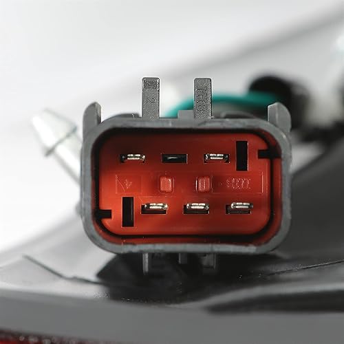 Miniatura 20 de ECOTRIC Par de luces traseras compatibles con Dodge Ram 1500/2003-2006 Ram 2500 3500 2002-2006, repuesto para 55077348AF CH2801147 55077347AF Lente