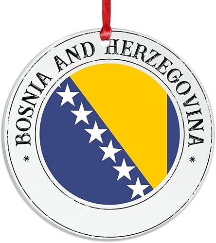 Vista 69 de Bandera de Curazao - Adorno para árbol de Navidad, bandera nacional, decoración de árbol de Navidad de Curazao, recuerdo acrílico, adorno colgante