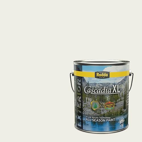 Miniatura 3 de Rodda Paint CASCADIA ZERO - Pintura satinada e imprimación para interiores en uno, 1 galón, Snowglory