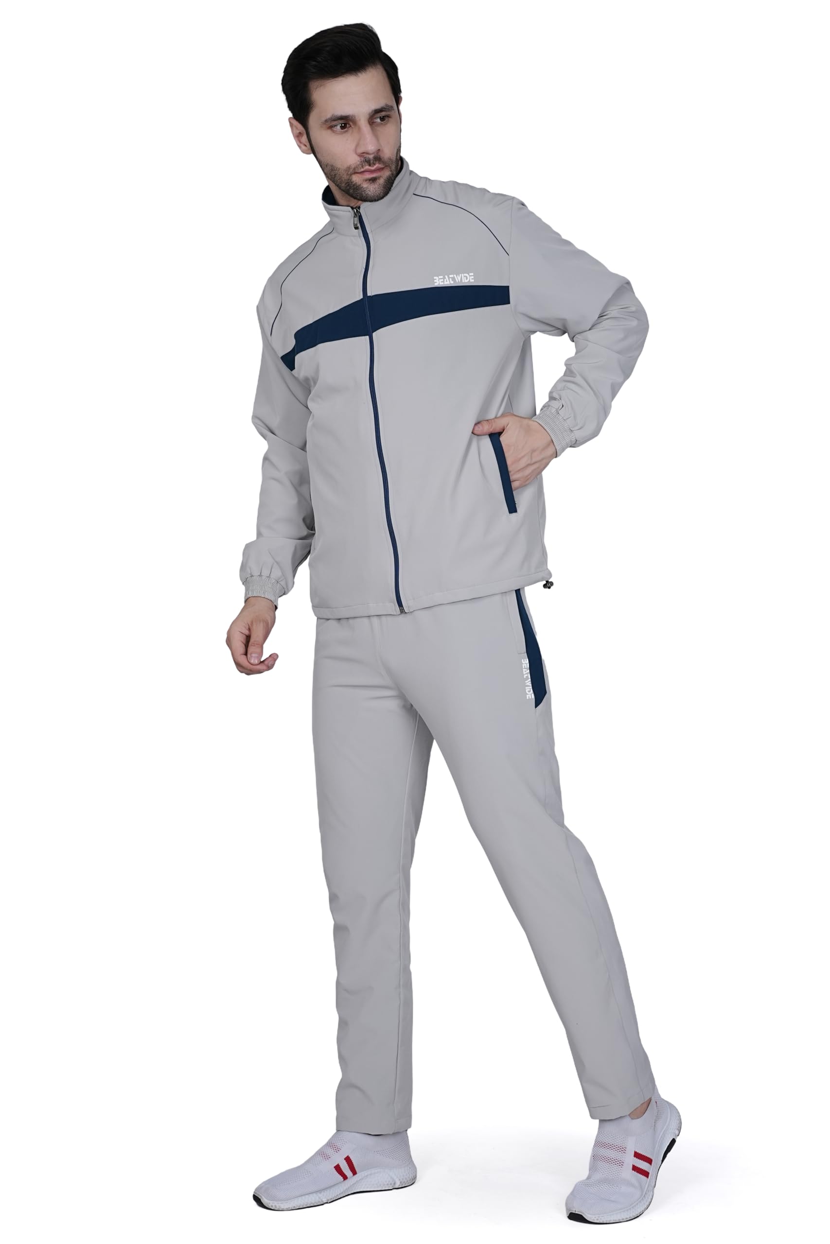 bw: beatwide BW:Beatwide Men’s Tracksuit NS Dot Terry Polyester Spandex Full Stretch | Track Suit for Man Winter Wear | Sports Track Suit for Men Gym Running, Workout-picture-18