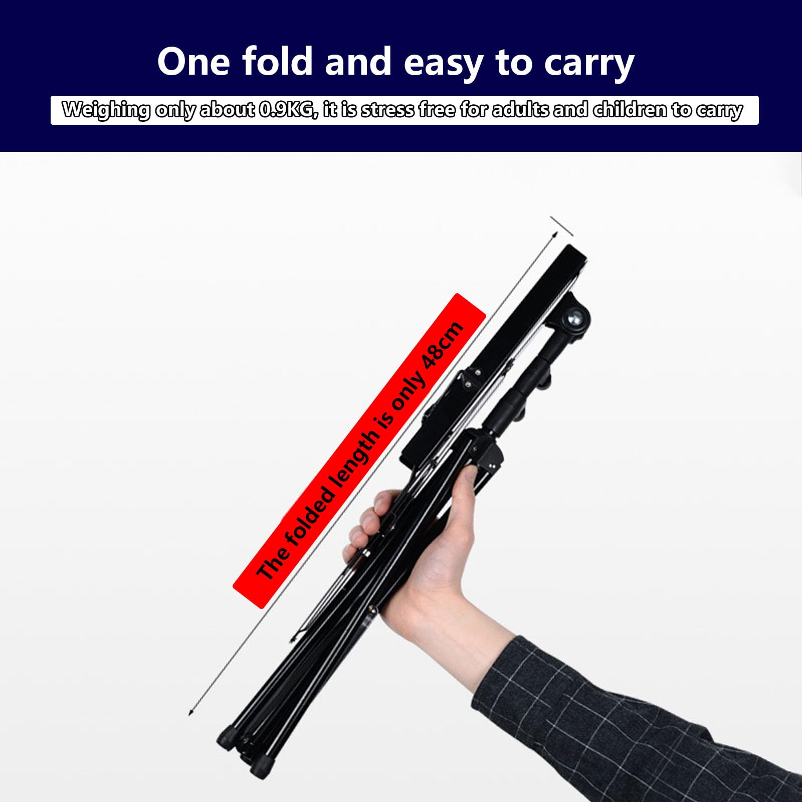 Notenständer Klappbar,Stabil 2 in 1 Doppelnutzung,Höhenverstellbar Notenpult,Geeignet für Instrumentalaufführungen, Band und Reisen,mit Rucksack und Klemme