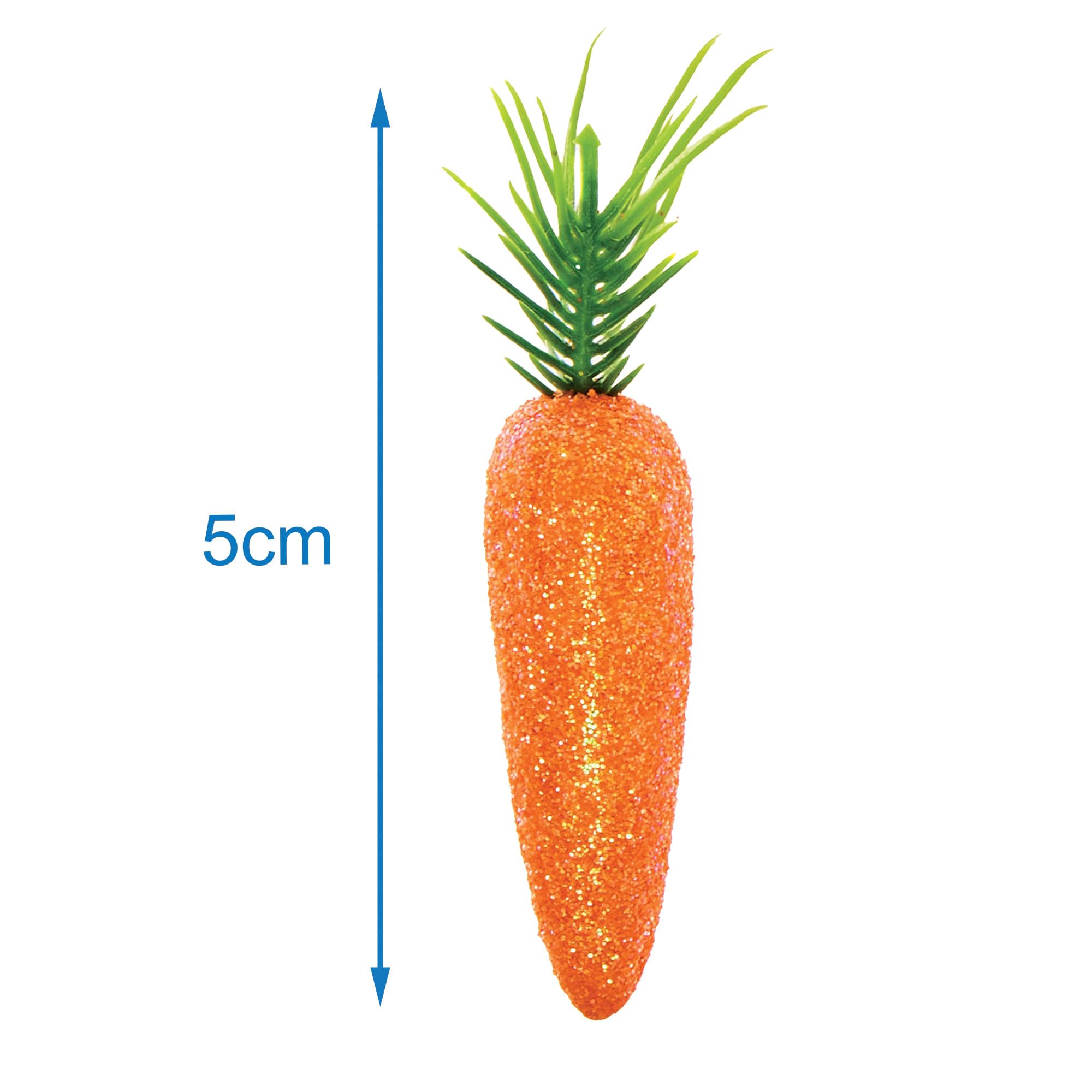 Baker Ross FX964 Glitter Carrots - Pack of 15, Easter Embellishments for Crafts, Multicolour - Image 4