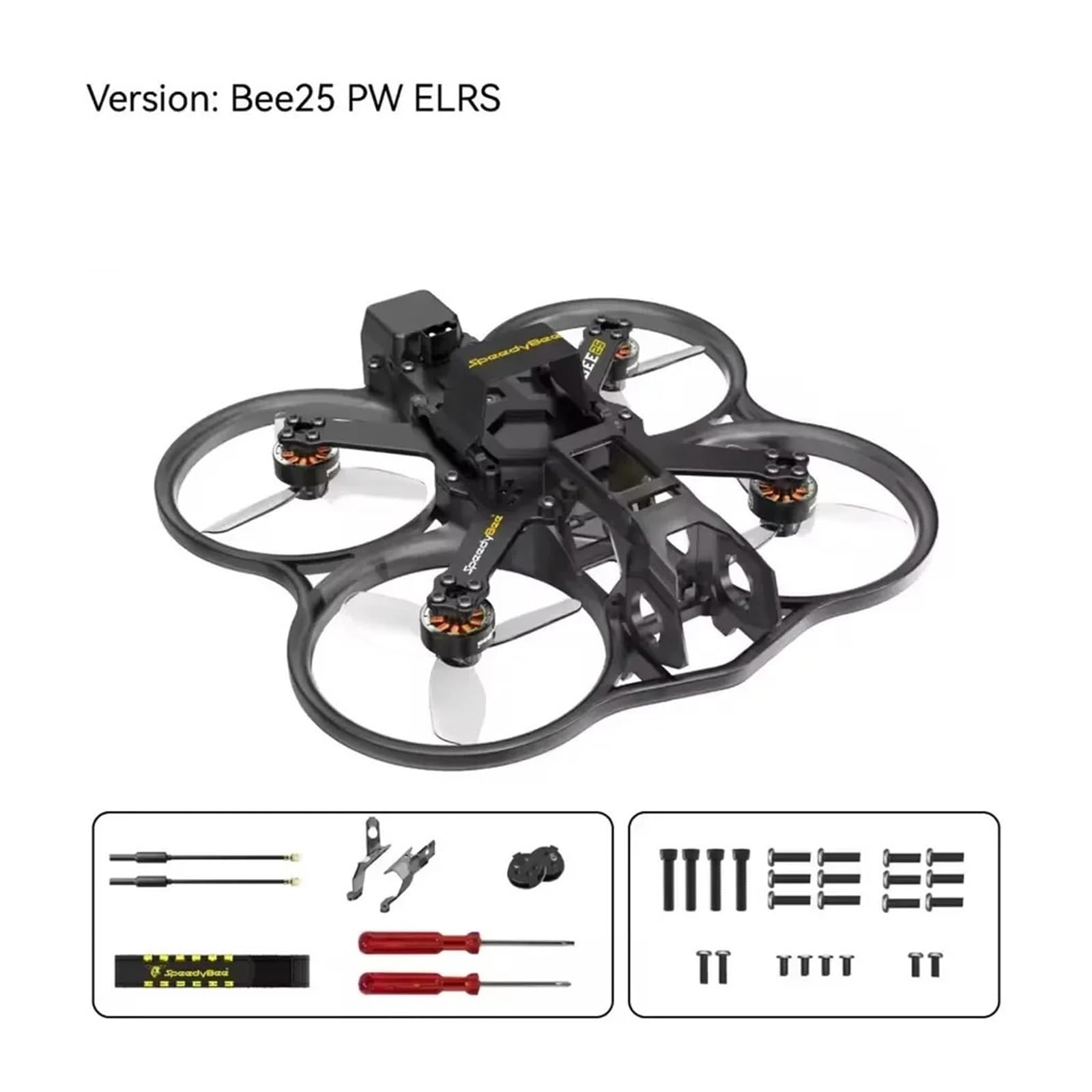 Kit Telaio Quadcopter Drone FPV HD Bee25 da 2,5 Pollici, Versione TBS for Aereo Drone FPV O4 O3(ELRS 2.4G)