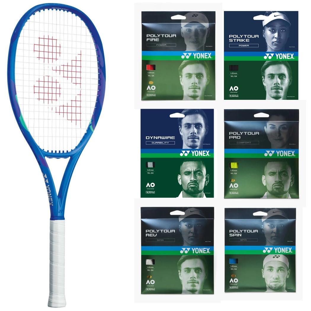 Yonex Ezone 100SL Blast Blue Tennis Racquet (8th Gen) Custom Strung with Your Choice of S…