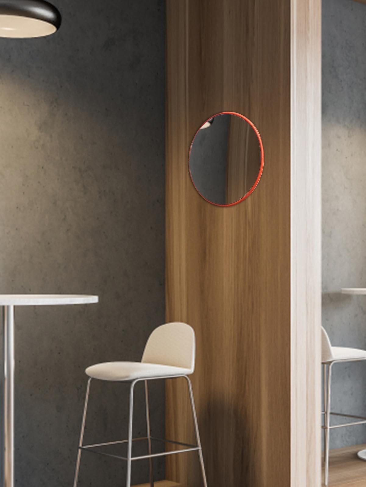 TAOLE 30cm Traffic Zimmer Deko, Rond Spiegel Aesthetic Y2k Straßenspiegel Konvexspiegel Ausfahrt Parabolspiegel Weitwinkelspiegel Panorama