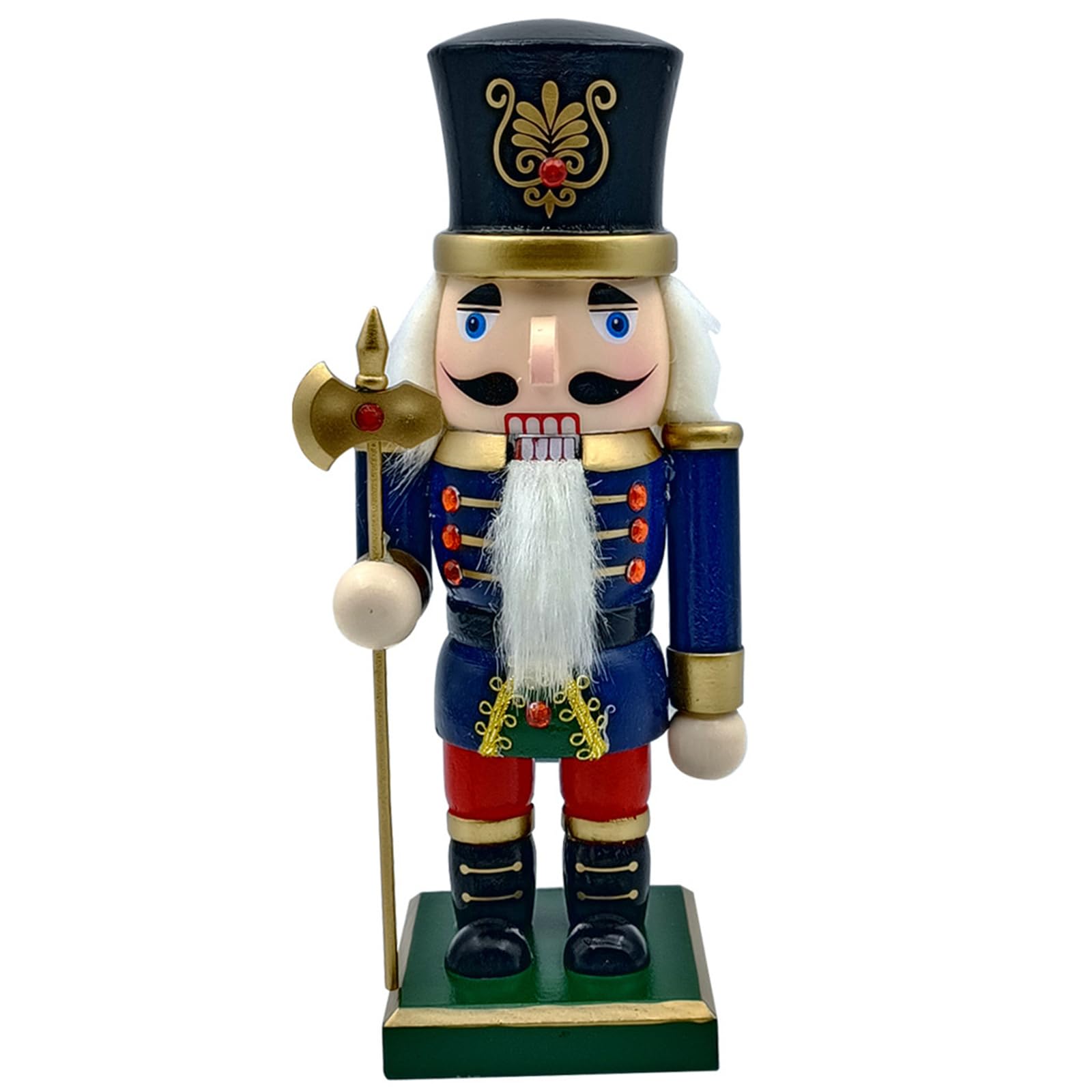 Tsophreniq 1PC Christmas Nutcrackers Wood Nutcrackers Soldier Puppet Display Ornament for Kitchen Christmas Decorations Soldier