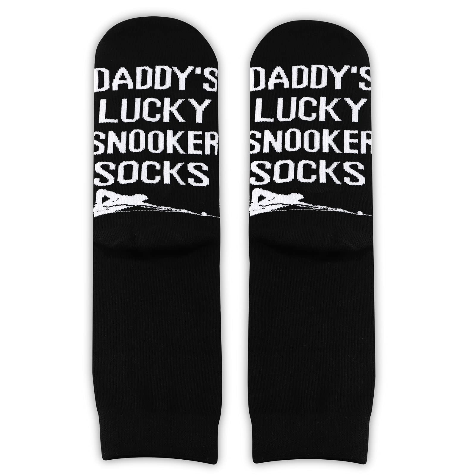 TSOTMOSnooker Socks Billiard Gift Sports Socks Snooker Lover Fans Gift Daddy's Lucky Snooker Socks For Snooker Player