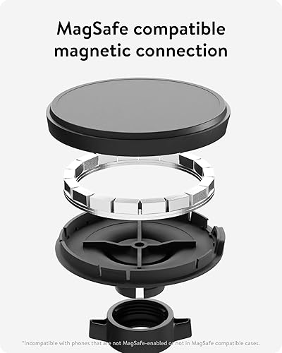 Miniatura 3 de MOUS - Soporte de ventilación compatible MagSafe - Soporte MagSafe para iPhone 14, iPhone 13, iPhone 12 Series - Accesorios MagSafe