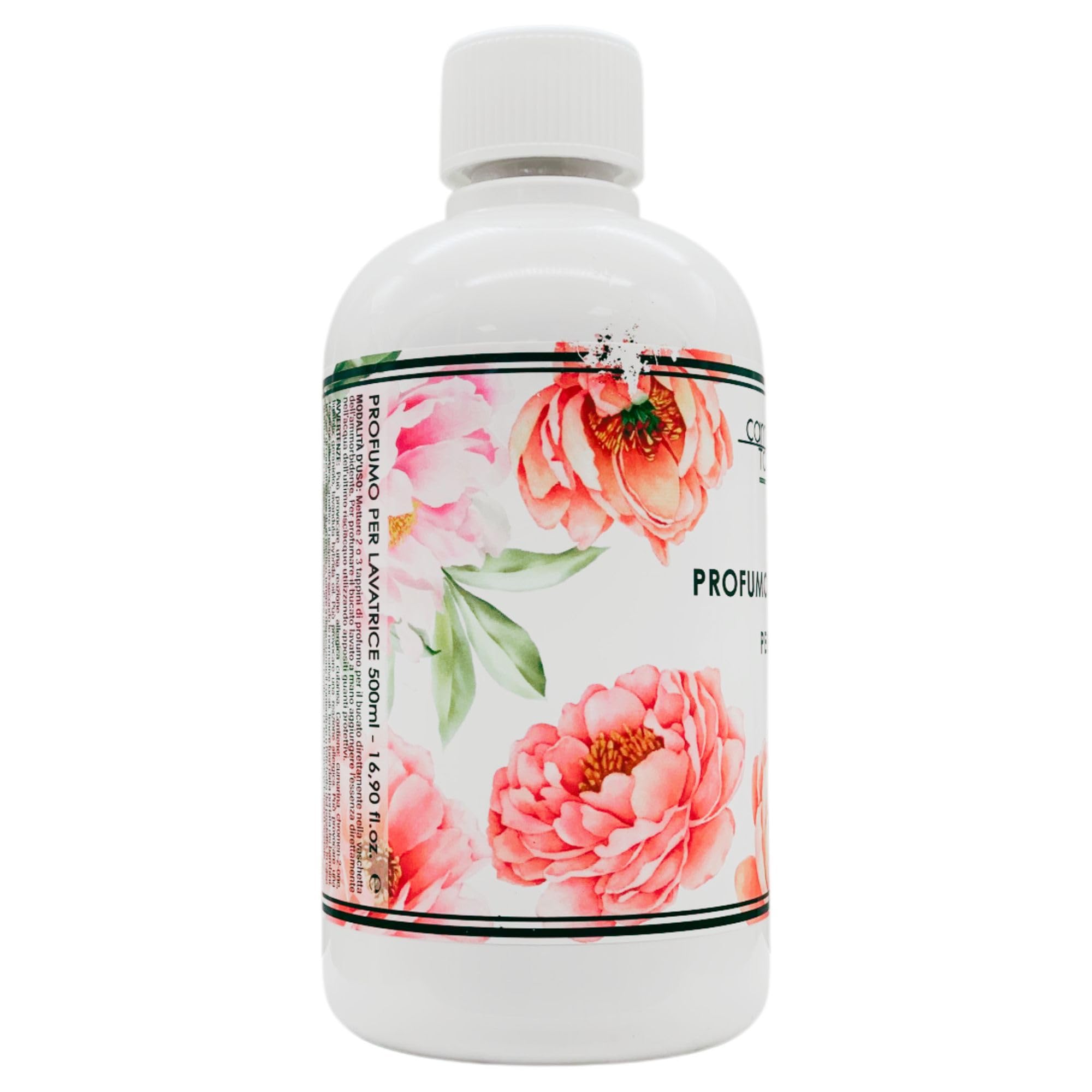 Camomilla Torino, Profumo Lavatrice, PEONIA 500ml + Tarmiblok, Proteggi e Profuma Per Armadi e Cassetti, Profumo Di Primavera Provenzale (2xProfumo Lavatrice+1xTarmiblok)