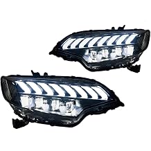 Car Styling Head Lamp Compatible With Headlights 2014-2020 Jazz LED lens DRL Red Compatible With Evil Eye Hid Bi Xenon Auto Accessories