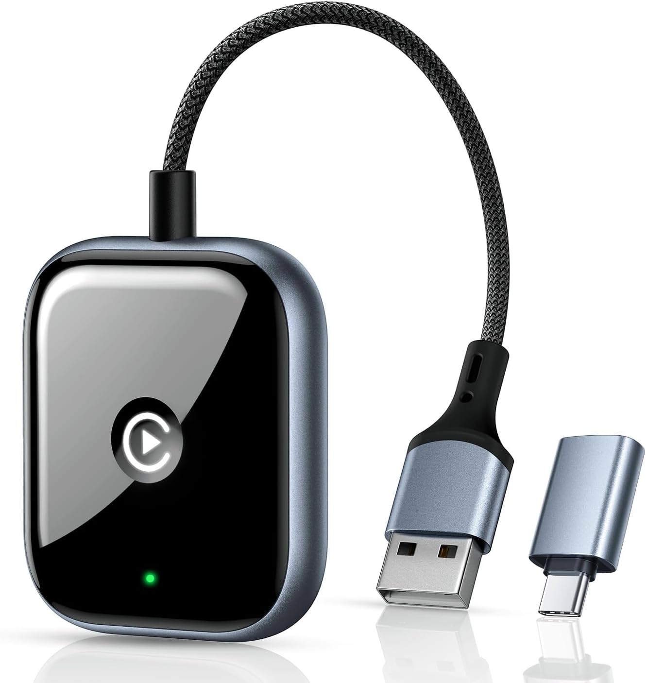 JDG Wireless CarPlay Adapter with USB-C Adapter Included, 2023 Version for Cars in 2015-2020