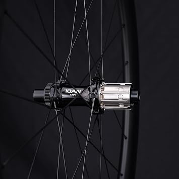ICAN AERO II Road Carbon Wheel 700C Wide Rim Disc Brake Compatible Clincher Tubeless Bicycle Wheel Lightweight Durable