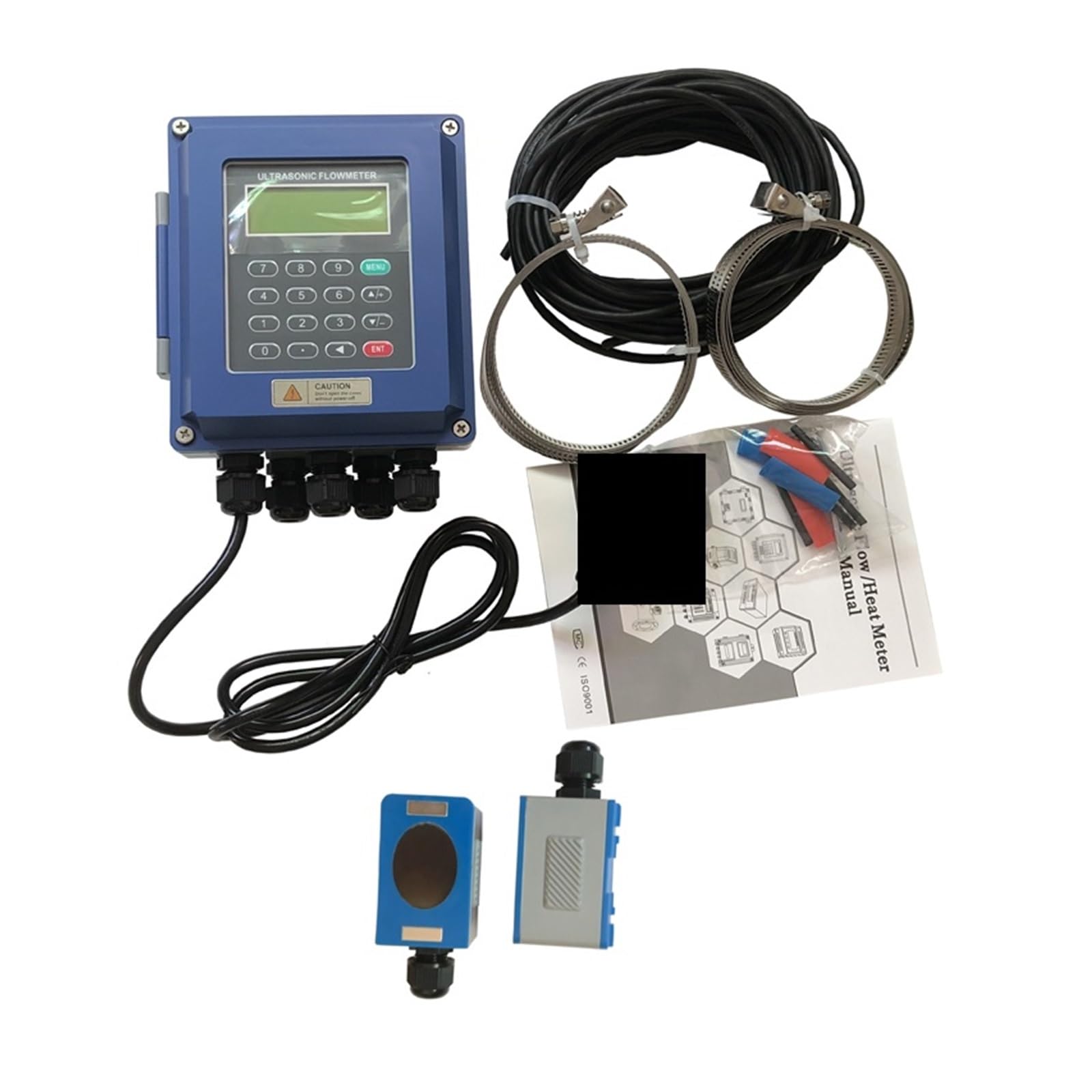 Mit CT-1 Wärmesensor TUF-2000B Ultraschall-Flüssigkeitsdurchflussmesser Durchflussmesser TS-2 TM-1 TL-1 (DN15-6000mm) Flüssigkeitsdurchflussmesser Für verschiedene Medien(Host with TS-2)