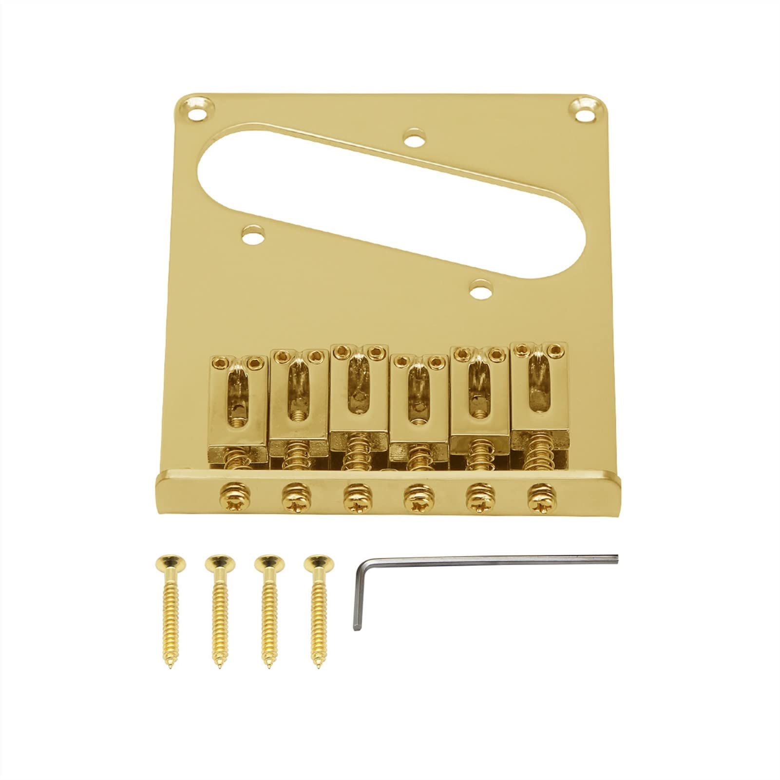 Parti di ricambio chitarra Ponte Per Chitarra A 6 Sella In Lega Di Zinco Per Parti Per Chitarra Elettrica (Color : Gold)