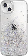 【SwitchEasy】 iPhone15Plus 対応 ケース キラキラ グリッター ラメ かわいい スマホケース 耐衝撃 米軍 MIL規格 クリア 大人可愛い キラキラケース [ Apple iPhone15 Plus アイフォン15 プラス 対応 携帯ケース ] iPhone15Plusケース StarField トランスパレント