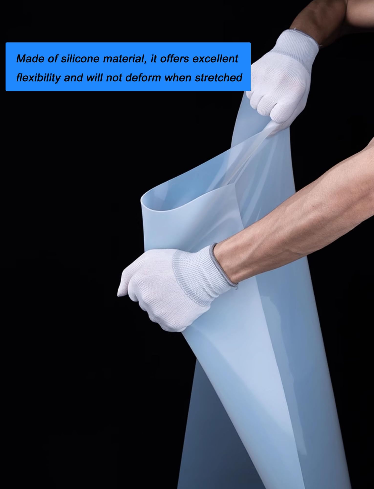 Foglio di silicone traslucido resistente alle alte temperature for parti industriali fai da te(1000x3000x1mm)