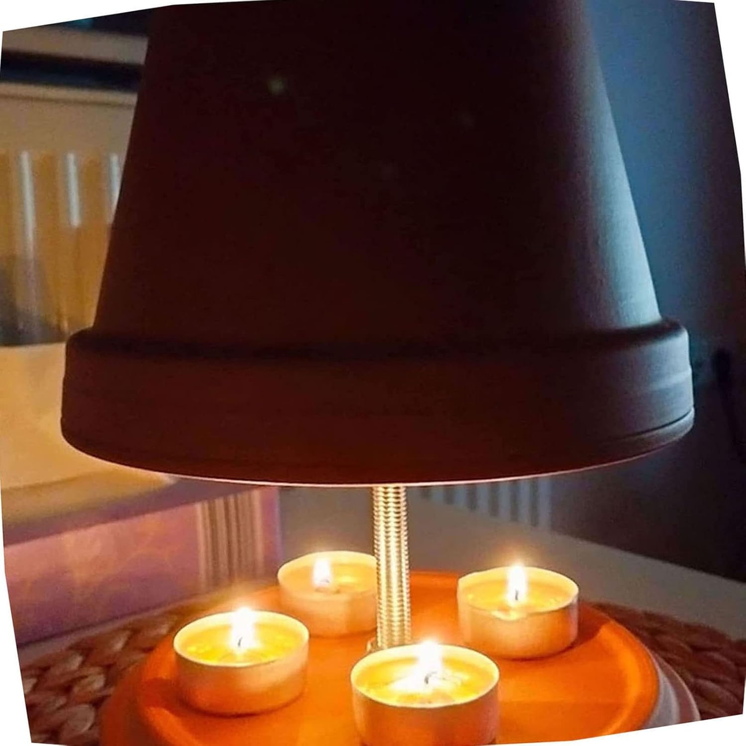 Buy yeSQMI Tea Light Stove Table Heater Tealight Fireplace Ceramic