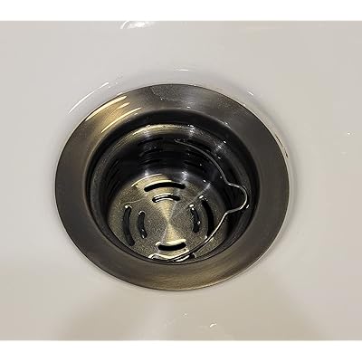 Ruvati Extended Garbage Disposal Flange With Deep Basket Strainer For Sinks Up To 2 In Thickness Stainless Steel Finish Rva1049st
