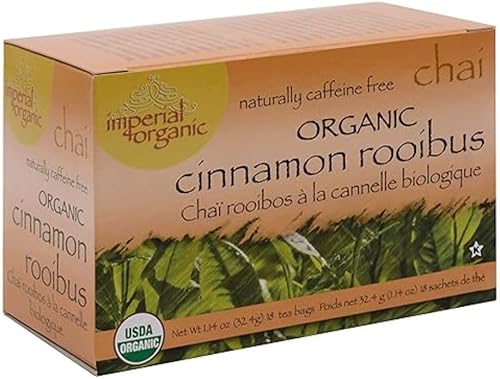 Uncle Lees Tea Bolsas de té Imperial Organic Canela Rooibus Chai - 18 unidades