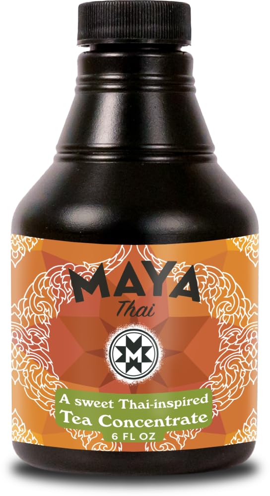 Maya Thai Inspired Sweet Tea Concentrate, Rich Spices, Black Tea, No Artificial Colors or Flavors, Easy to Make, 6 Fluid Ounce