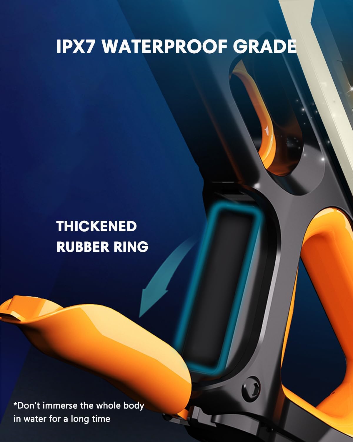 Electric Water Gun for Adults Kids - Automatic Squirt Guns Long Range Blaster Up to 32 FT, Battery Powerful Water Guns Waterproof, Big Summer Outdoor Beach Pool Party Toys, Gift for Kids Age 8-12 image 7 of 7 B0DXKYSN1H