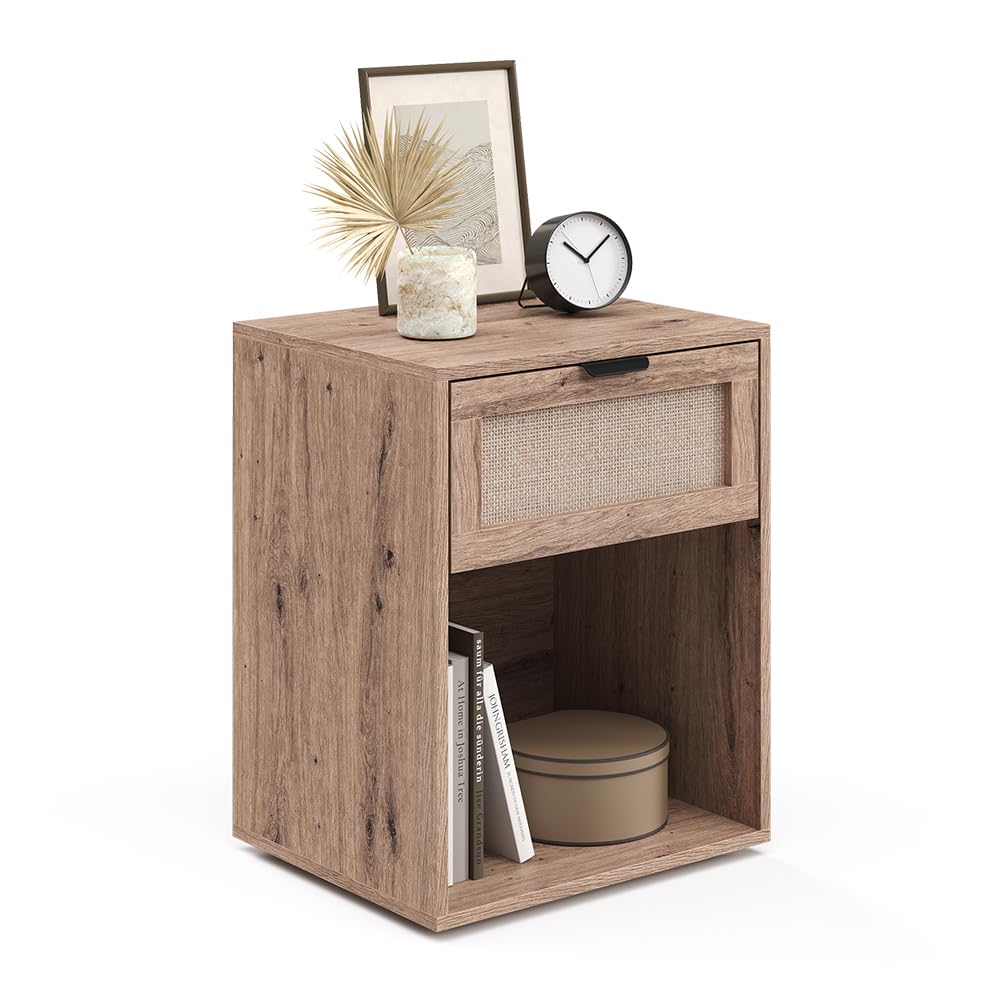 Vicco Comodino camera da letto Elven, Rovere, 47 x 60 cm