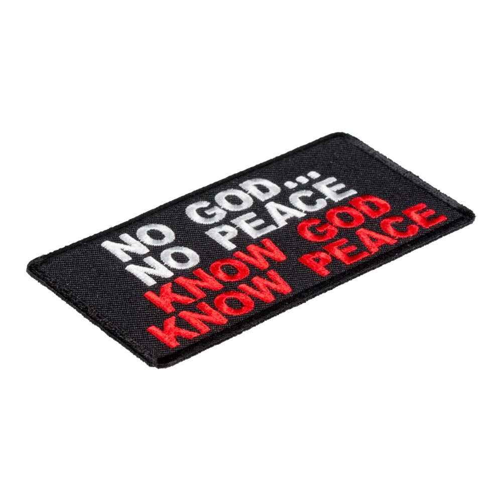 Know God Know Peace Patch, Religious Patches