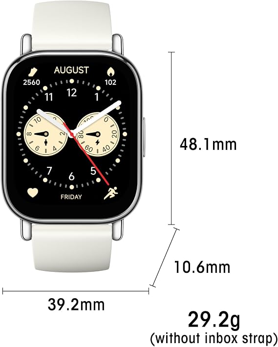 Xiaomi Redmi 5 Lite Smart Watch, Step Counter Watch for Women Men with 2 LCD Large Display, 140 Sports Modes, 5ATM Waterproof (Lite-Light Gold)