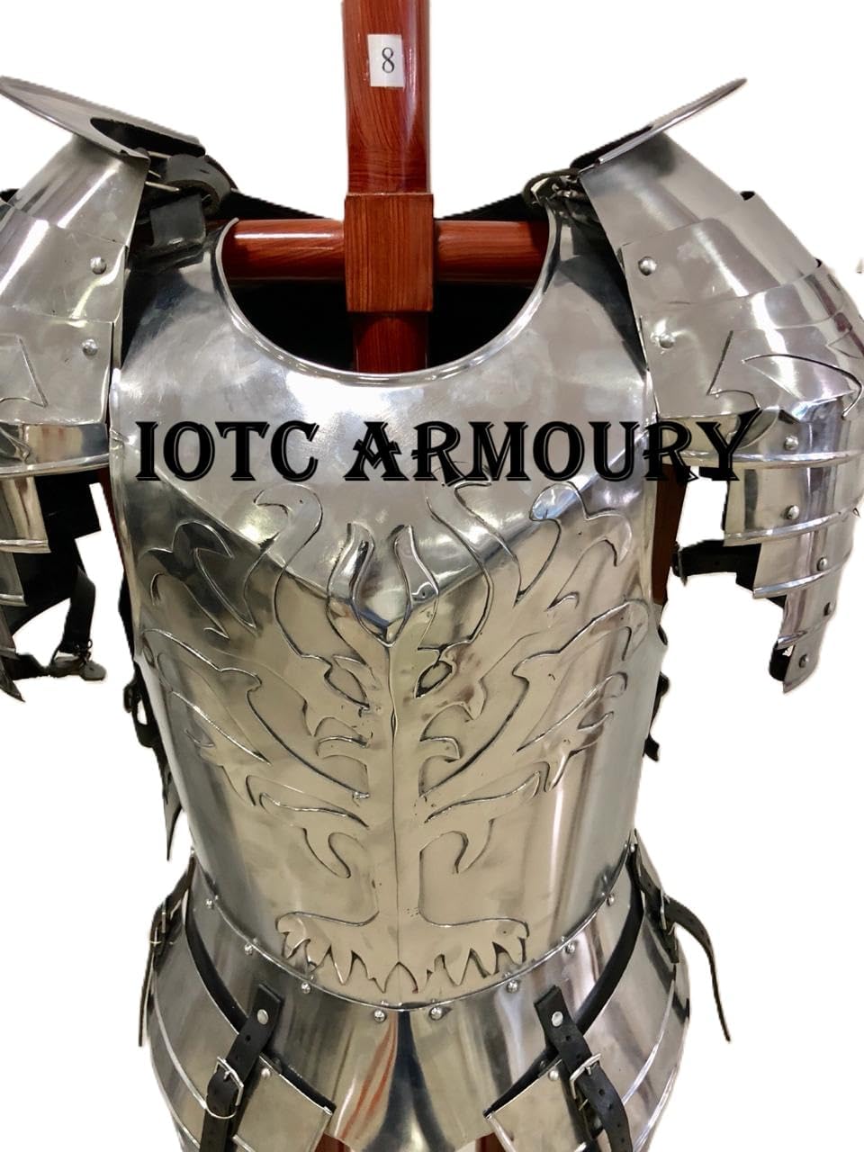 Medieval Knight Italian Breastplate Cuirass Body Armor Shoulder Guard LARP SCA Renaissance Armor Halloween Costume