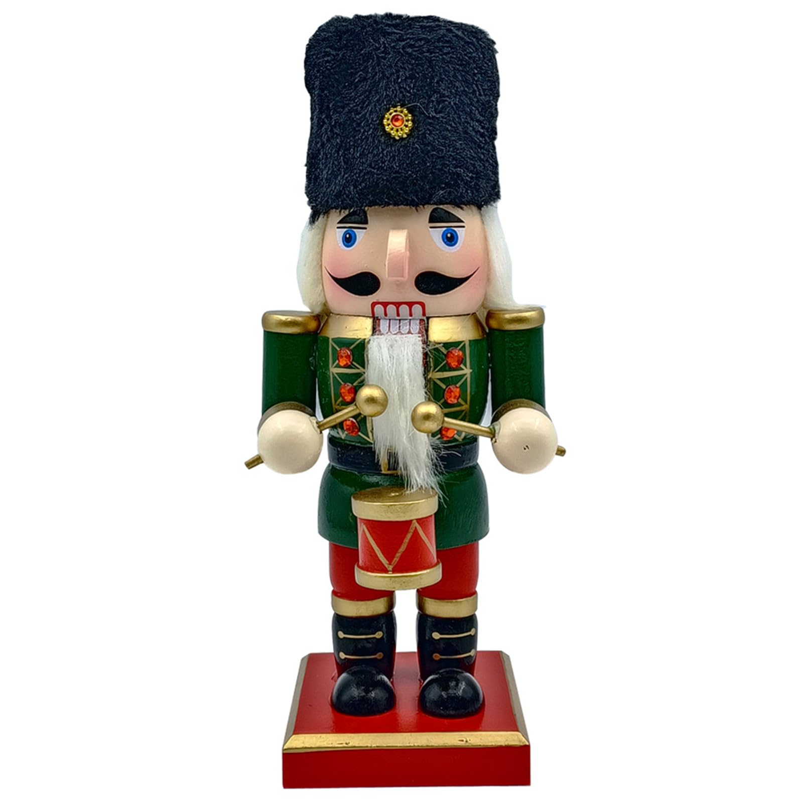 Tsophreniq 1PC Christmas Nutcrackers Wood Nutcrackers Soldier Puppet Display Ornament for Kitchen Christmas Decorations Soldier