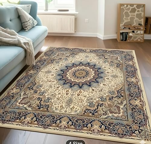 Image of Premium 3D Printed Carpets for Living Room | Carpets for Hall | Bedroom | Living Area | 5x7 Feet Rectangular