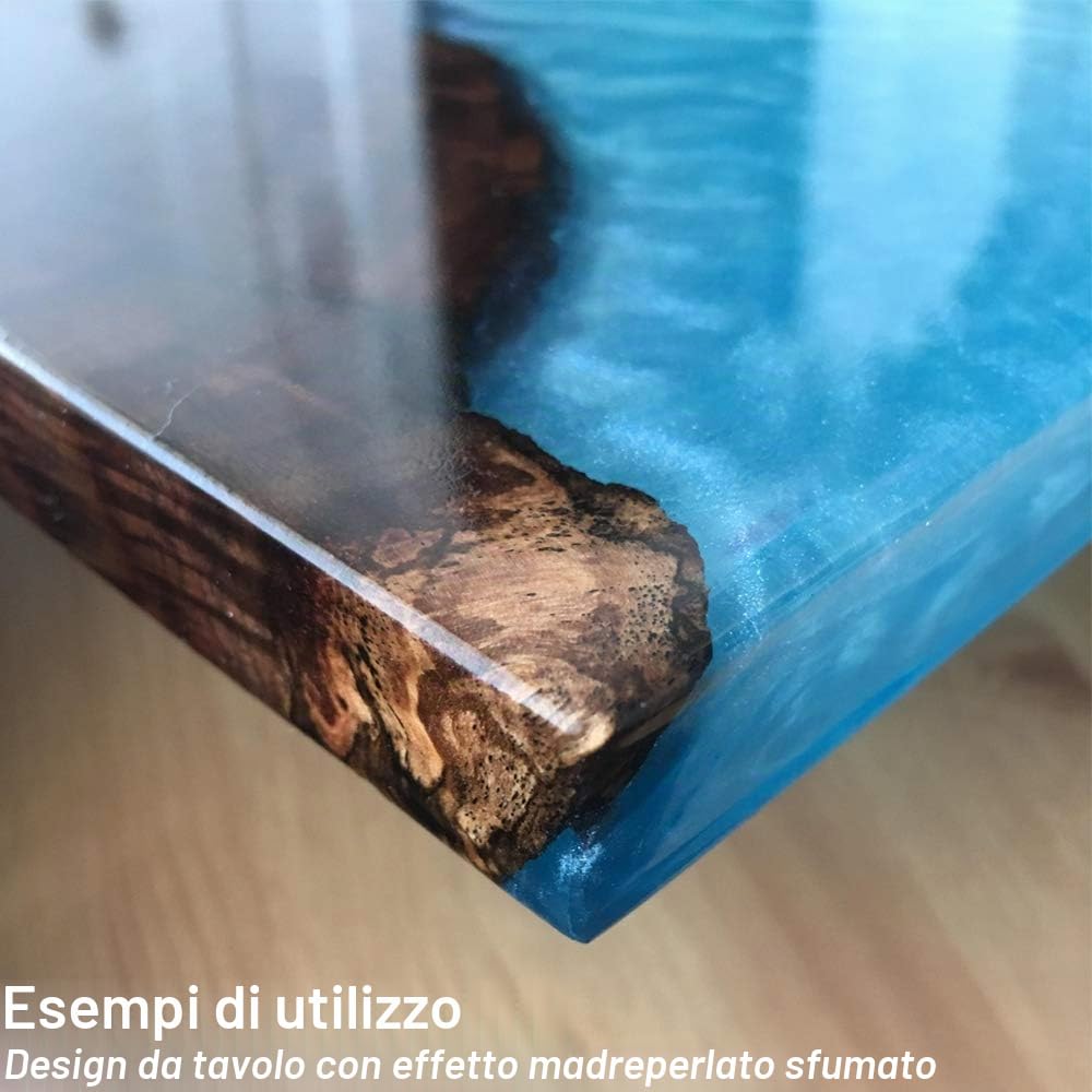 12,0 kg di resina epossidica 2K EP, per legno, vetro, resina da colata trasparente, per plastificazione, per tavoli in vetroresina, terra, acquari, costruzione di forme, resistente ai raggi UV