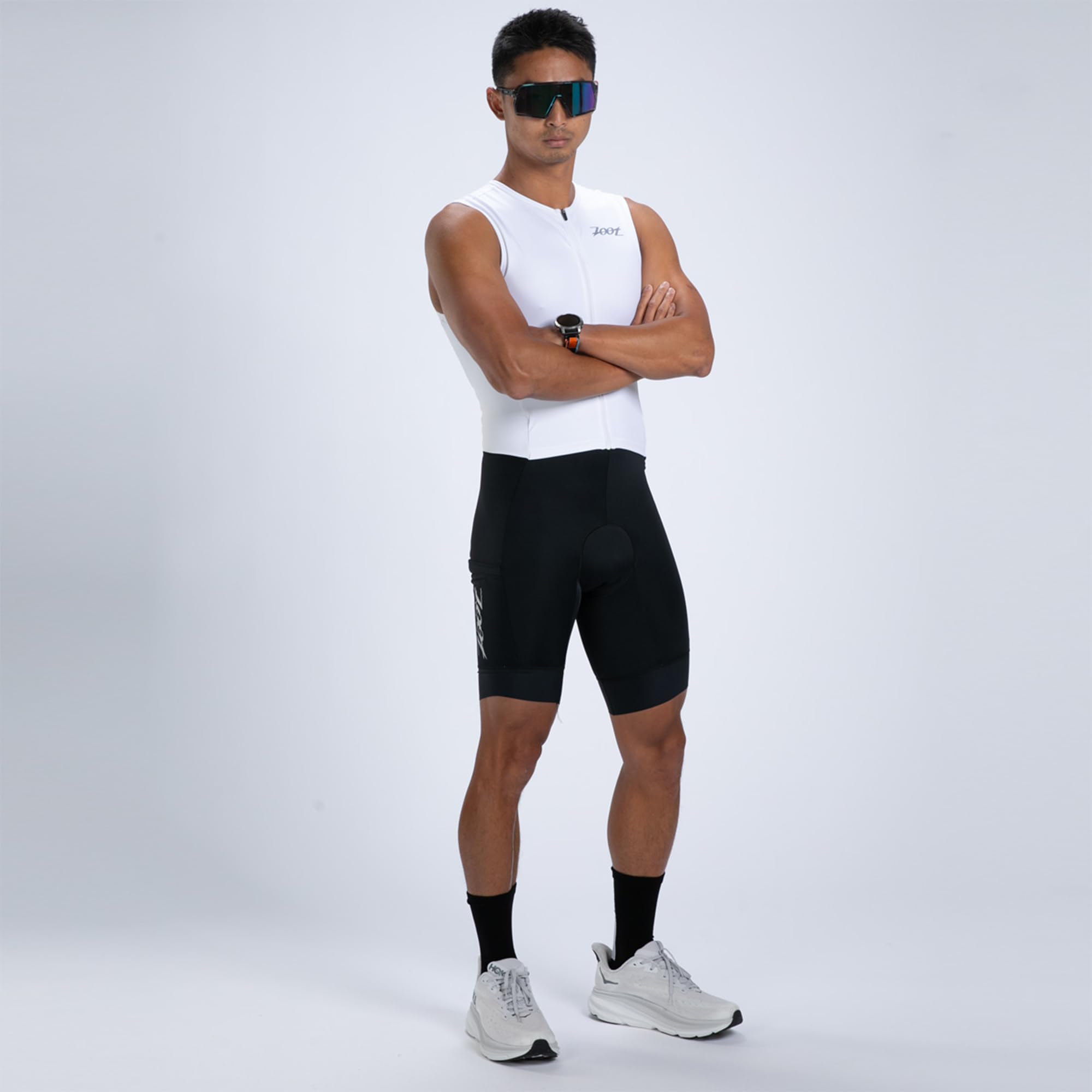 Zoot Herren Core Sleeveless Tri Aero SLVS FZ Racesuit, schnelltrocknender, ärmelloser Triathlon-Anzug mit Chamois & Race Storage