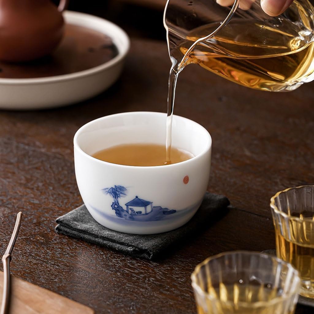 GSOUL Kungfu Tea cup Tea House Hand-painted Host Cup Personal Chinese Ceramic Afternoon Party Office Small Tea Cups