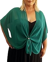 Vista 1 de Conjunto de chal de noche para mujer y anillo de bufanda plateada, capa de gasa transparente